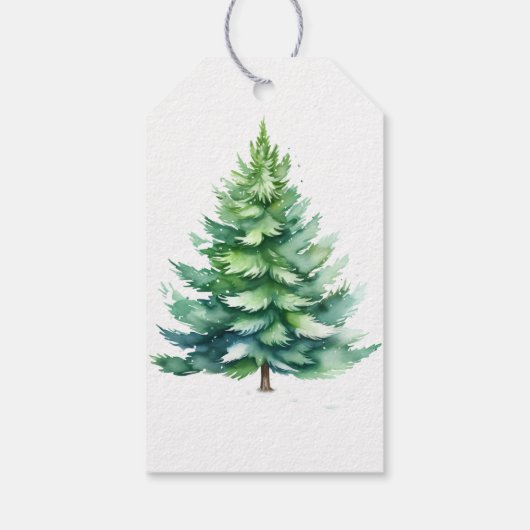 Gepersonaliseerde kerstboom cadeaulabel (Achterkant)