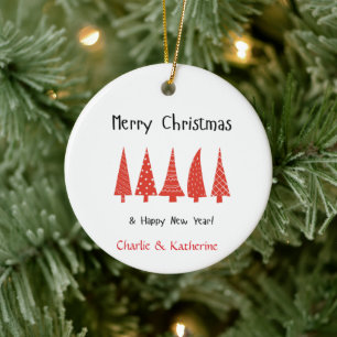 Gepersonaliseerde kerstboom Foto Ornament, op maat Keramisch Ornament