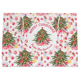 Gepersonaliseerde kerstboom groot cadeauzakje