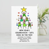 Gepersonaliseerde kerstboom Kinder Kaart (Staand voorkant)