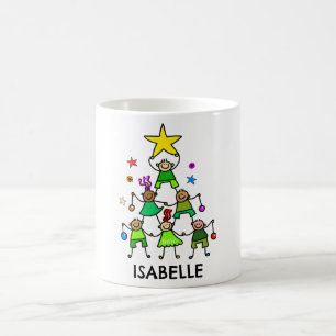 Gepersonaliseerde kerstboom Kinder Koffiemok