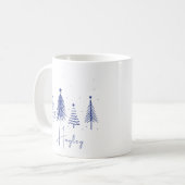 Gepersonaliseerde kerstboom koffiemok (Voorkant links)