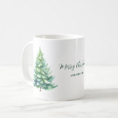 Gepersonaliseerde kerstboom koffiemok (Voorkant links)