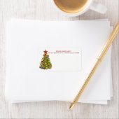 Gepersonaliseerde kerstboom Mailing Labels (Insitu)