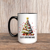 Gepersonaliseerde kerstboom Mok voor vrouwen