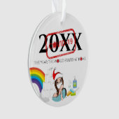 Gepersonaliseerde kerstboom ornament (voorkant)