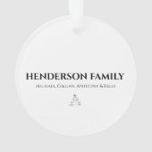 Gepersonaliseerde kerstboom ornament (achterkant)