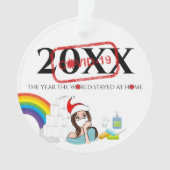 Gepersonaliseerde kerstboom ornament (voorkant)