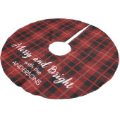 Gepersonaliseerde Kerstboom rode rok (Gekanteld)