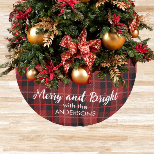 Gepersonaliseerde Kerstboom rode rok Kerstboom Rok