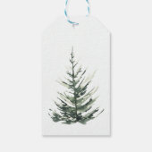 Gepersonaliseerde kerstboomboerderij cadeaulabel (Achterkant)