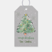 Gepersonaliseerde kerstboomcadeautjes Labels Cadeaulabel (Voorkant)