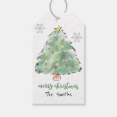 Gepersonaliseerde kerstboomcadeautjes Labels Cadeaulabel (Voorkant)