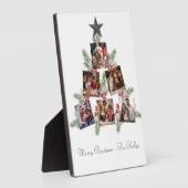 Gepersonaliseerde kerstboomfoto's fotoplaat (Zijkant)