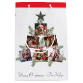 Gepersonaliseerde kerstboomfoto's medium cadeauzakje (Voorkant)