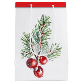 Gepersonaliseerde kerstboomfoto's medium cadeauzakje (Achterkant)