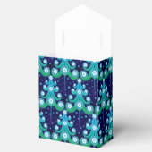 Gepersonaliseerde kerstboompatroonfort bedankdoosjes (Geopend)