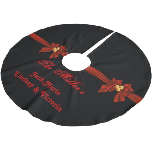 Gepersonaliseerde kerstboomrok kerstboom rok (Gekanteld)