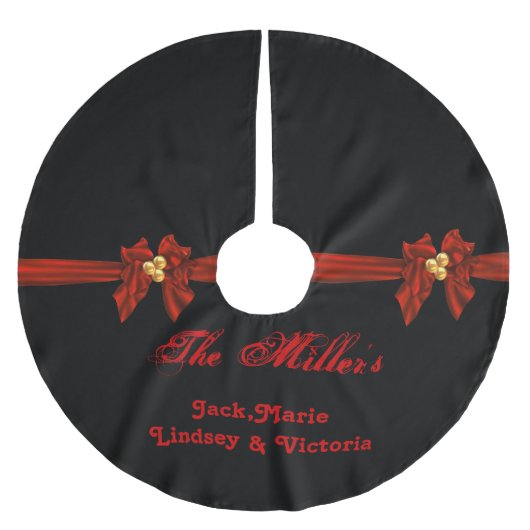 Gepersonaliseerde kerstboomrok kerstboom rok (Voorkant)