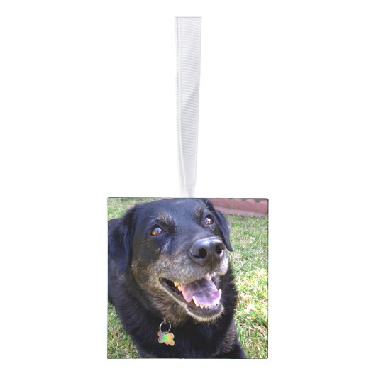 Gepersonaliseerde kerstboomversiering foto ornament (Rechts)