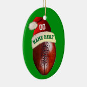 Gepersonaliseerde kerstboomversieringen met Footba Keramisch Ornament (Rechts)