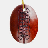 Gepersonaliseerde kerstboomversieringen met Footba Keramisch Ornament (Achterkant)