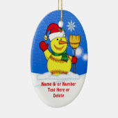 Gepersonaliseerde kerstboomversieringen met Softba Keramisch Ornament (Rechts)