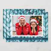 Gepersonaliseerde kerstbrei feestdagenkaart (Voorkant / Achterkant)