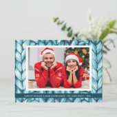 Gepersonaliseerde kerstbrei feestdagenkaart (Staand voorkant)