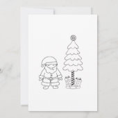 Gepersonaliseerde kerstbrief feestdagenkaart (Achterkant)