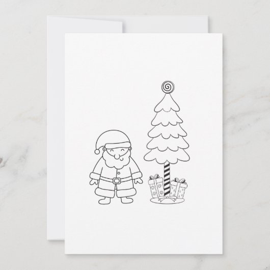 Gepersonaliseerde kerstbrief feestdagenkaart (Achterkant)