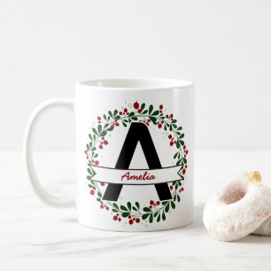 Gepersonaliseerde Kerstbrief Naam Aangepast Initia Koffiemok