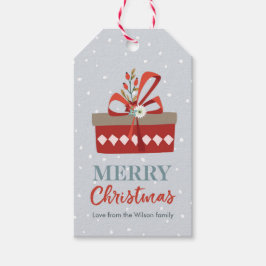 Gepersonaliseerde kerstcadeau labels cadeaulabel
