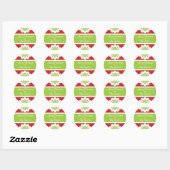 Gepersonaliseerde kerstcadeau Sticker (Vel)