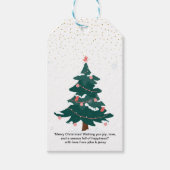 "Gepersonaliseerde Kerstcadeau Tags -  Cadeaulabel (Voorkant)