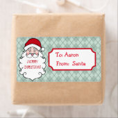 Gepersonaliseerde kerstcadeau tags etiket (Insitu)