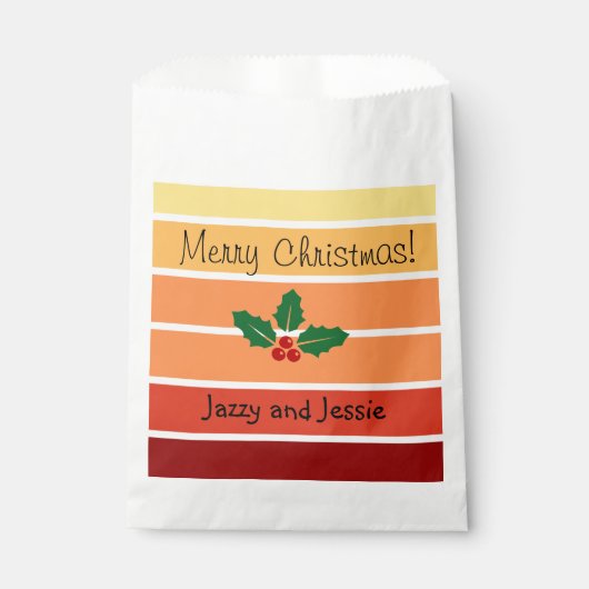 Gepersonaliseerde Kerstcadeau Tassen Vakantie Trak Bedankzakje (Voorkant)