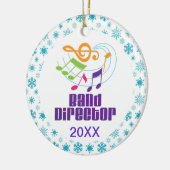 Gepersonaliseerde kerstcadeau voor brein directeur keramisch ornament (Links)