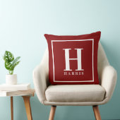 Gepersonaliseerde kerstcadeau voor monogram kussen (Stoel)