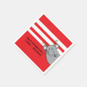 Gepersonaliseerde kerstcadeautjes "Merry Christmou Servet (Hoek)