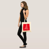 Gepersonaliseerde kerstcadeautjes met decoratieve  tote bag (Voorkant (model))