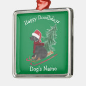 Gepersonaliseerde kerstcadeautjes op Labradoedle Metalen Ornament (Links)