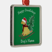 Gepersonaliseerde kerstcadeautjes voor Goldenedule Metalen Ornament (Rechts)