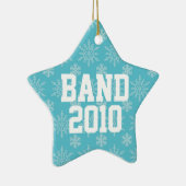 Gepersonaliseerde kerstcadeautjes voor muziek keramisch ornament (Rechts)