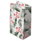 Gepersonaliseerde kerstcadeauzakken Botanische Hol Klein Cadeauzakje (Achterkant Gekanteld)