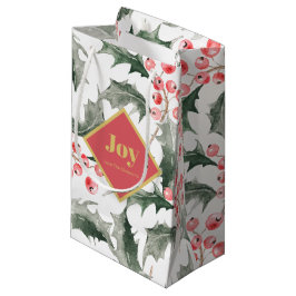 Gepersonaliseerde kerstcadeauzakken Botanische Hol Klein Cadeauzakje