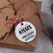 Gepersonaliseerde kerstcadeauzakstempel voor goodi