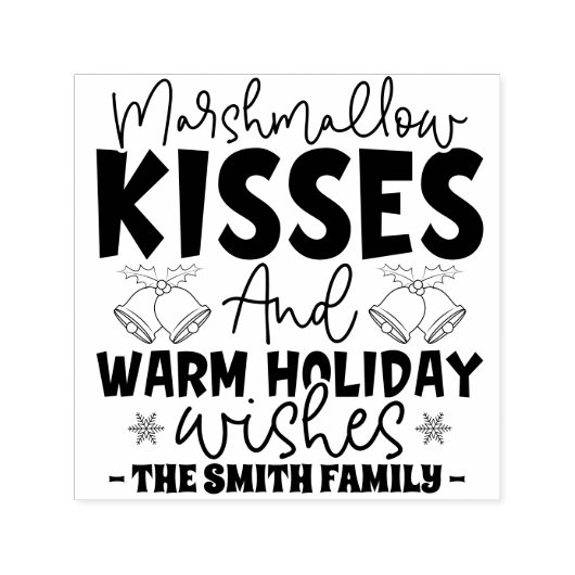 Gepersonaliseerde kerstcadeauzakstempel voor goodi  zelfinktende stempel (Design)