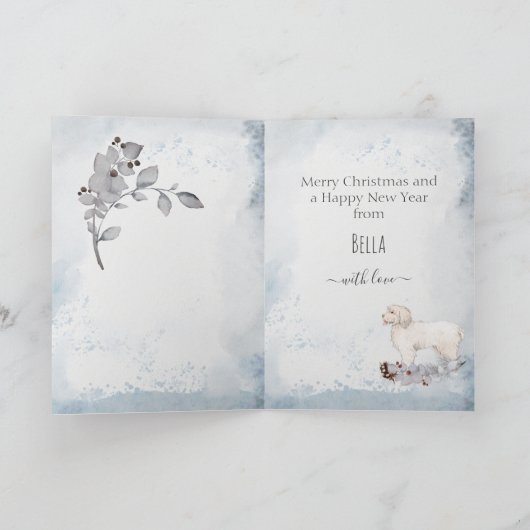 Gepersonaliseerde kerstdagen Barbado da Terceira Feestdagen Kaart (Binnen)