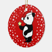 Gepersonaliseerde kerstdagen Panda Stocking Keramisch Ornament (Links)